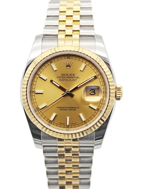 rolex two tone datejust solid links|Rolex Datejust 36mm two tone.